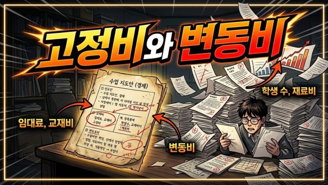수업 자료 만들기의 AI 원가 — 고정비와 변동비로 나누기 (2026년 8월)