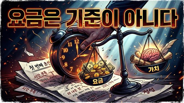 글로 먹고사는 경우의 AI 계산 — 요금이 기준이 아니다 (2026년 8월)