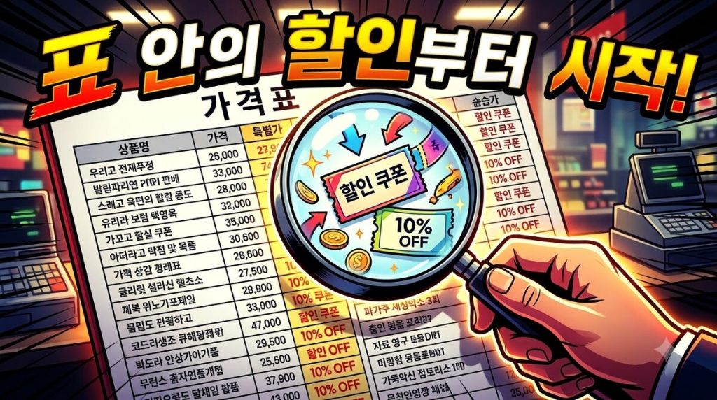 요금표 안의 할인부터 다 쓰기 (2026년 8월)