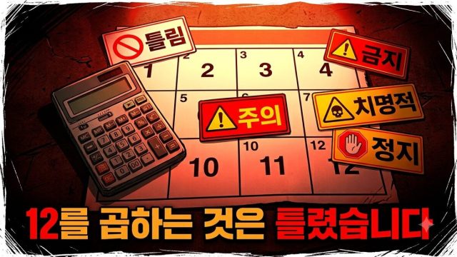 연간 예산 세우기 — 이번 달 × 12가 틀리는 다섯 자리 (2026년 8월)