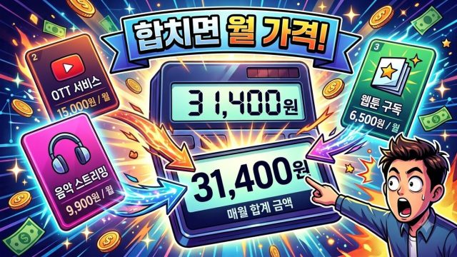 AI 구독 다 하면 월 얼마? — 대조한 요금으로 계산 (2026년 8월)