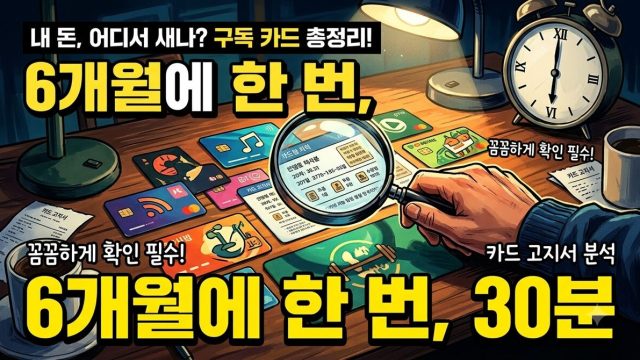 AI 구독 점검 — 반년에 한 번 30분이면 되는 절차