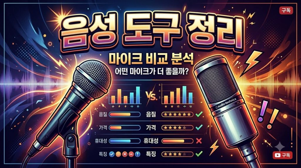 AI 음성 도구 정리 — 요금·용도·고르는 법 (2026년 8월)