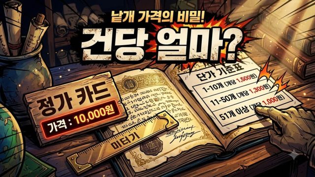 글쓰기 작업의 실제 비용 — 편당 얼마인가 (2026년 8월)