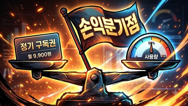 API가 쌀까 구독이 쌀까 — 손익분기 계산 (2026년 8월)