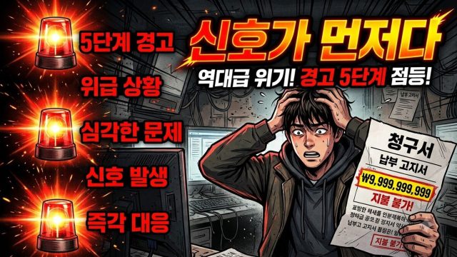 예산을 넘기 전에 오는 신호 다섯 (2026년 8월)