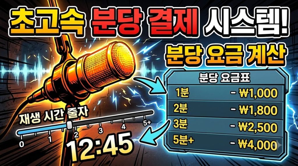 음성 전사 요금 계산 — 1시간에 $0.27 (2026년 8월)