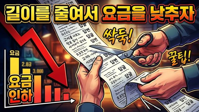 답변을 짧게 하면 요금이 8배 줄어든다 — 출력 요율의 비대칭 (2026년 8월)