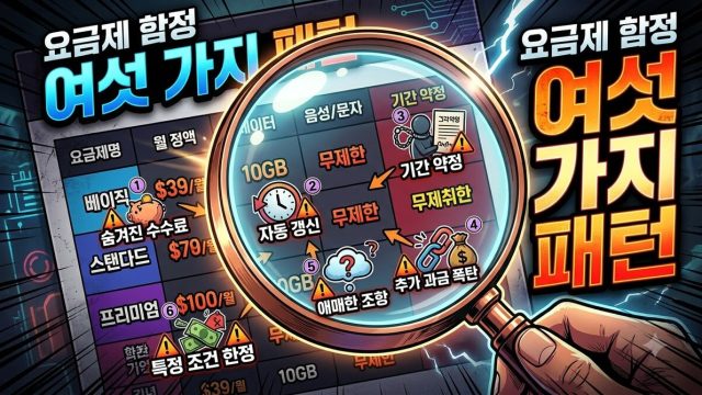 요금 페이지 읽는 법 — 대조하며 발견한 여섯 가지 패턴 (2026년 8월)