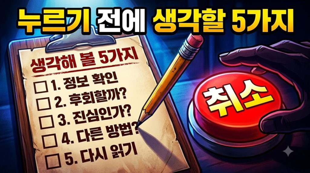 구독 해지 전 점검표 — 버튼 누르기 전에 볼 다섯 가지