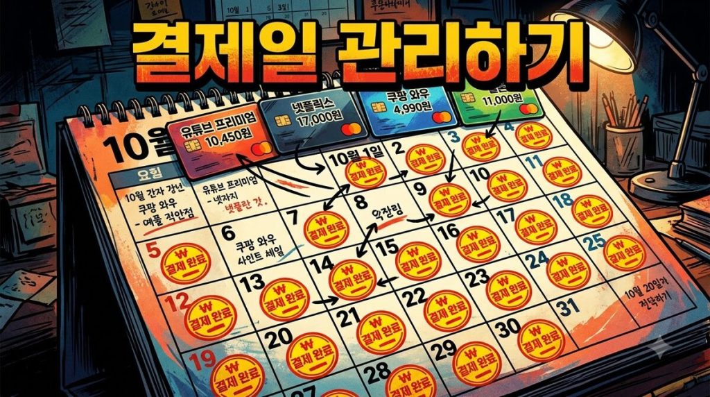 구독 결제일 관리 — 목록 하나로 새는 돈 막기