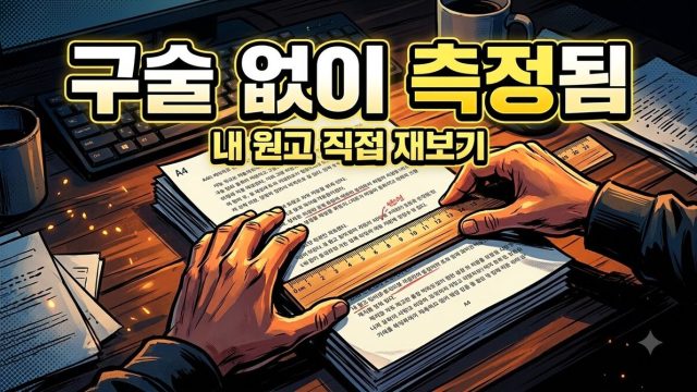 토큰 환산 계수를 직접 재는 법 — 배수를 받아 쓰지 않는다 (2026년 8월)