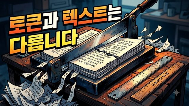 토큰과 글자 수는 다르다 — 요금 계산의 기본 (2026년 8월)