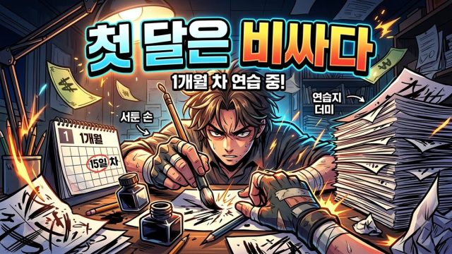 새 도구 익히는 비용 — 첫 달이 비싼 이유 (2026년 8월)