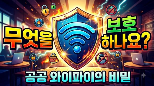 공용 와이파이와 VPN — 무엇을 막아 주고 무엇을 안 막나 (2026년 8월)