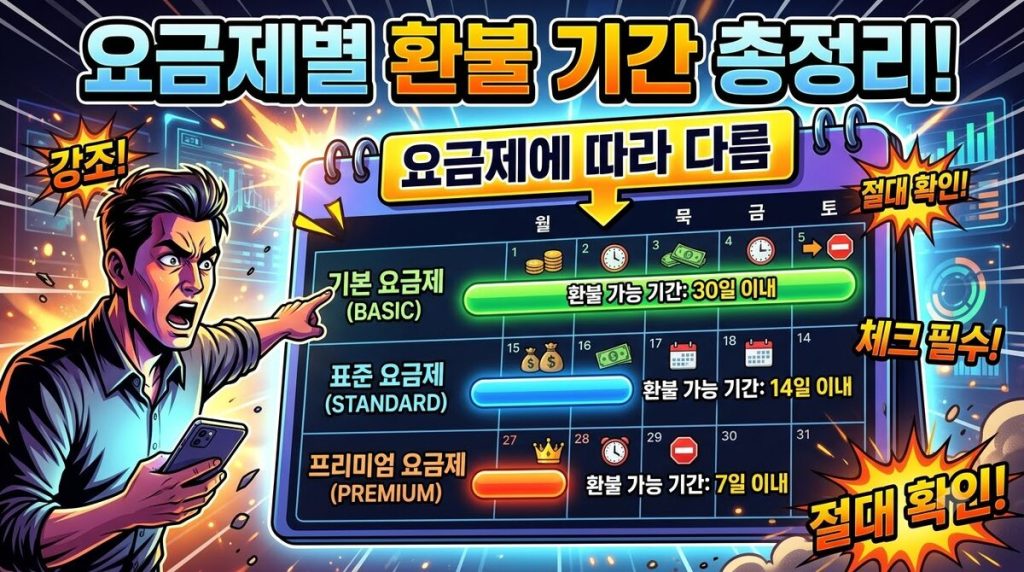 VPN 환불 기간 — 같은 회사도 플랜마다 다르다 (2026년 8월)