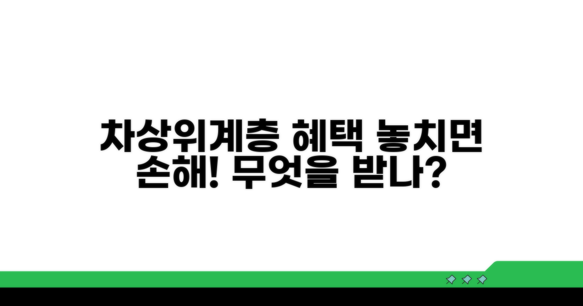 차상위계층 혜택, 무엇을 받을까?