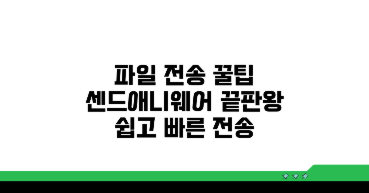 파일 전송, 센드애니웨어 활용 팁