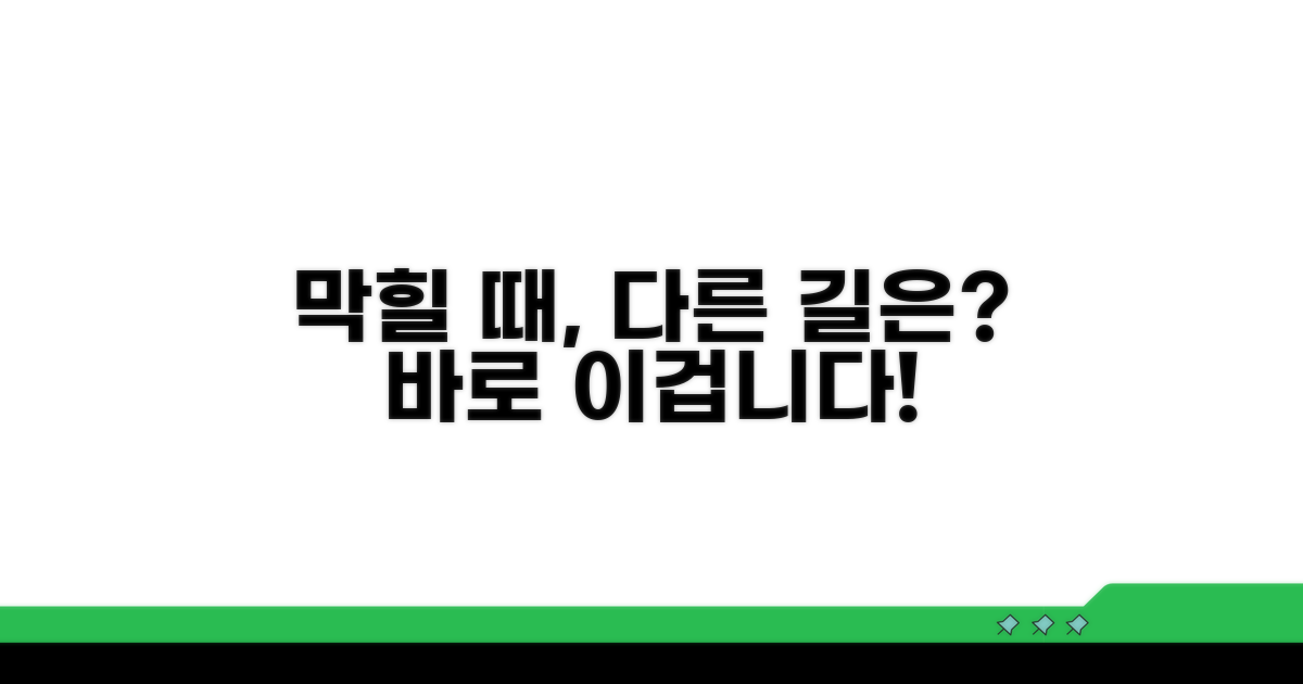 해결 안 될 때, 대안은?