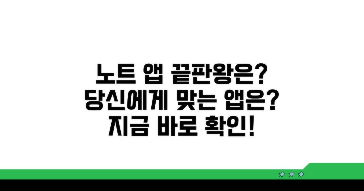 최신 노트 앱, 뭐가 제일 쓸까?