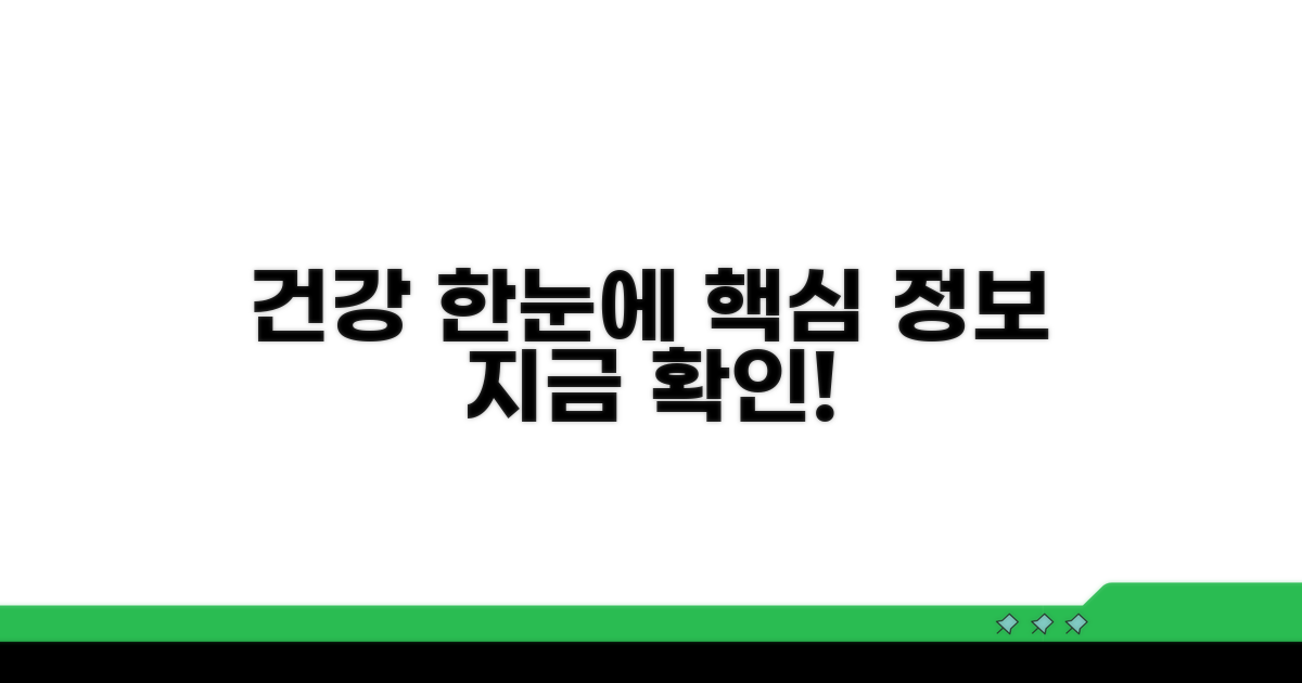 건강 정보 한눈에 보기