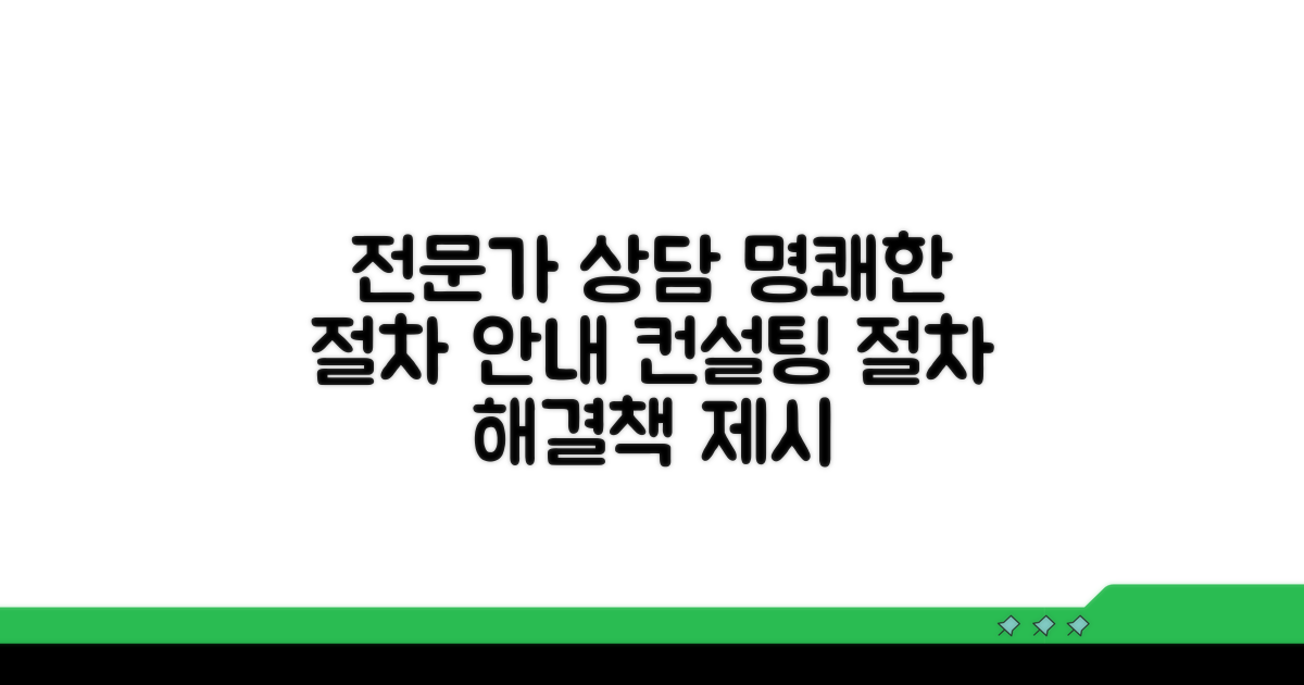 전문가 상담 및 절차