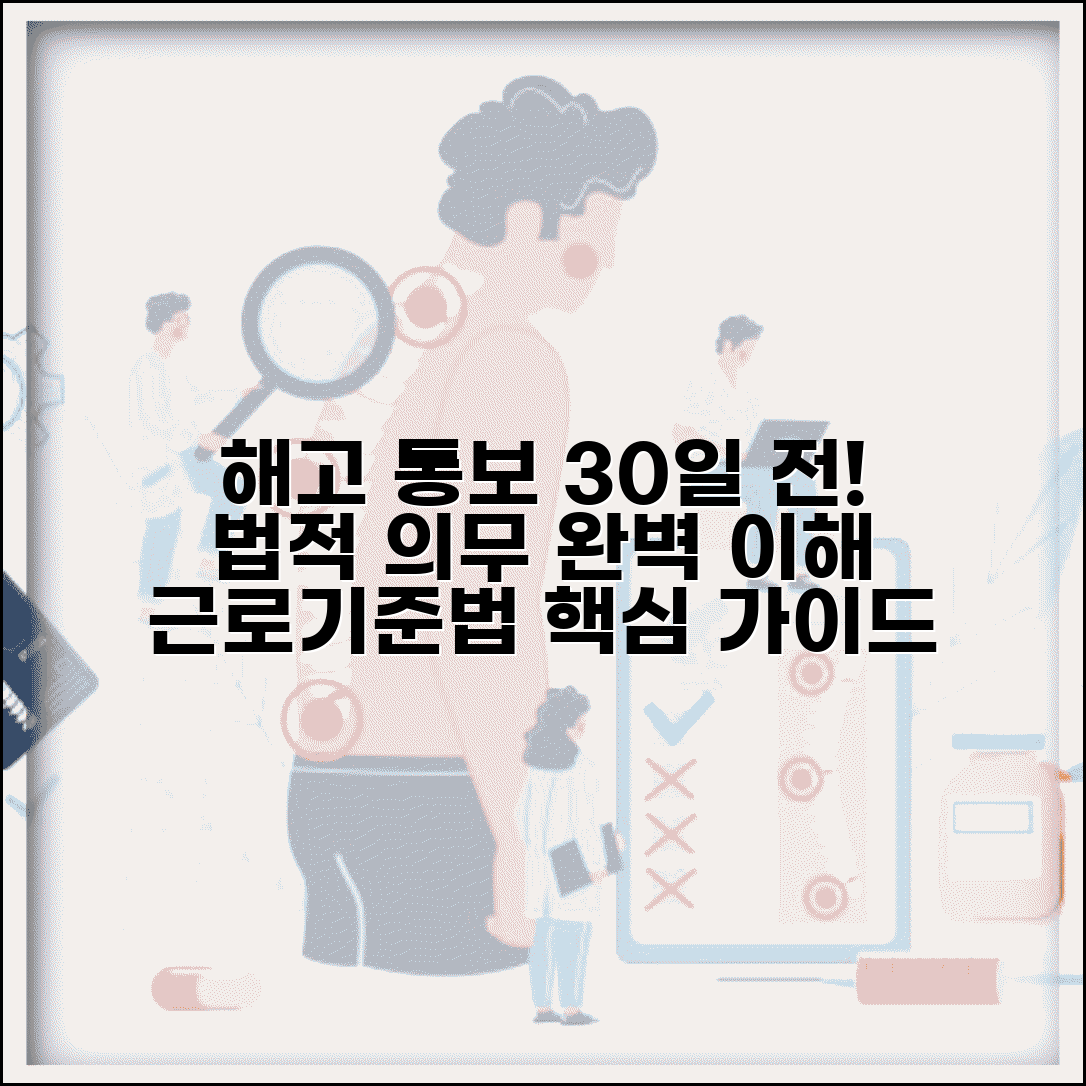 해고 통보 기간 30일 전 의무 | 근로기준법 해고 통보 기간 완벽 가이드