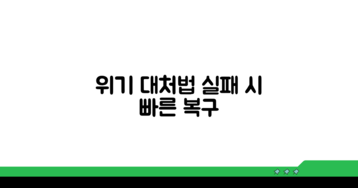 대응 실패 시 대처 방법