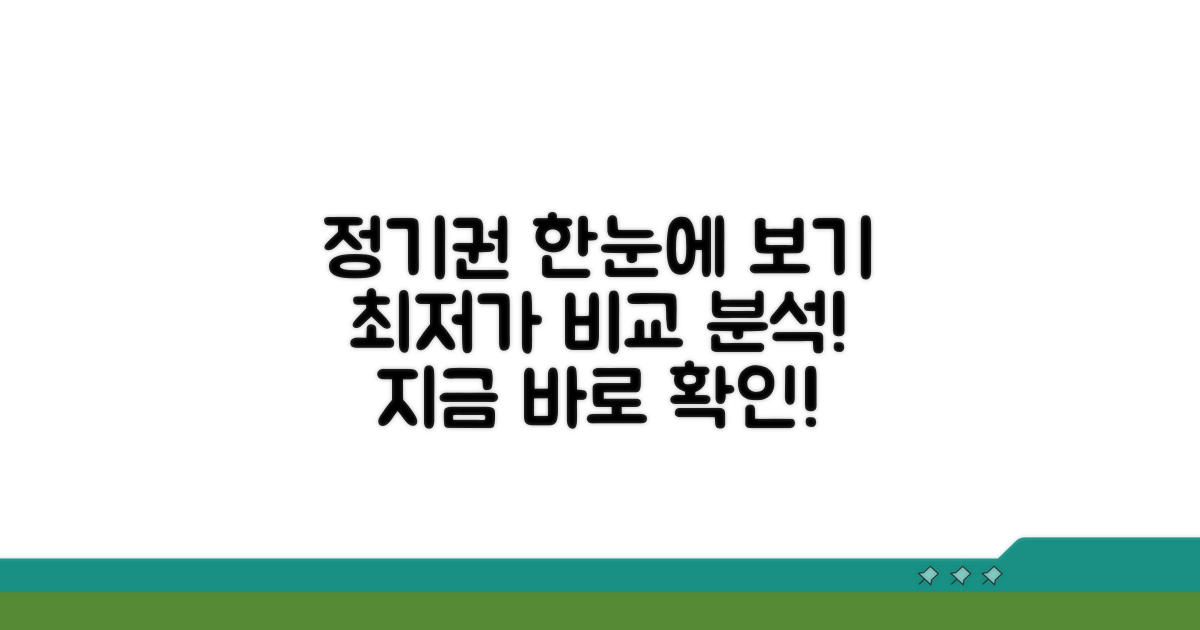 정기권 비교 한눈에 보기