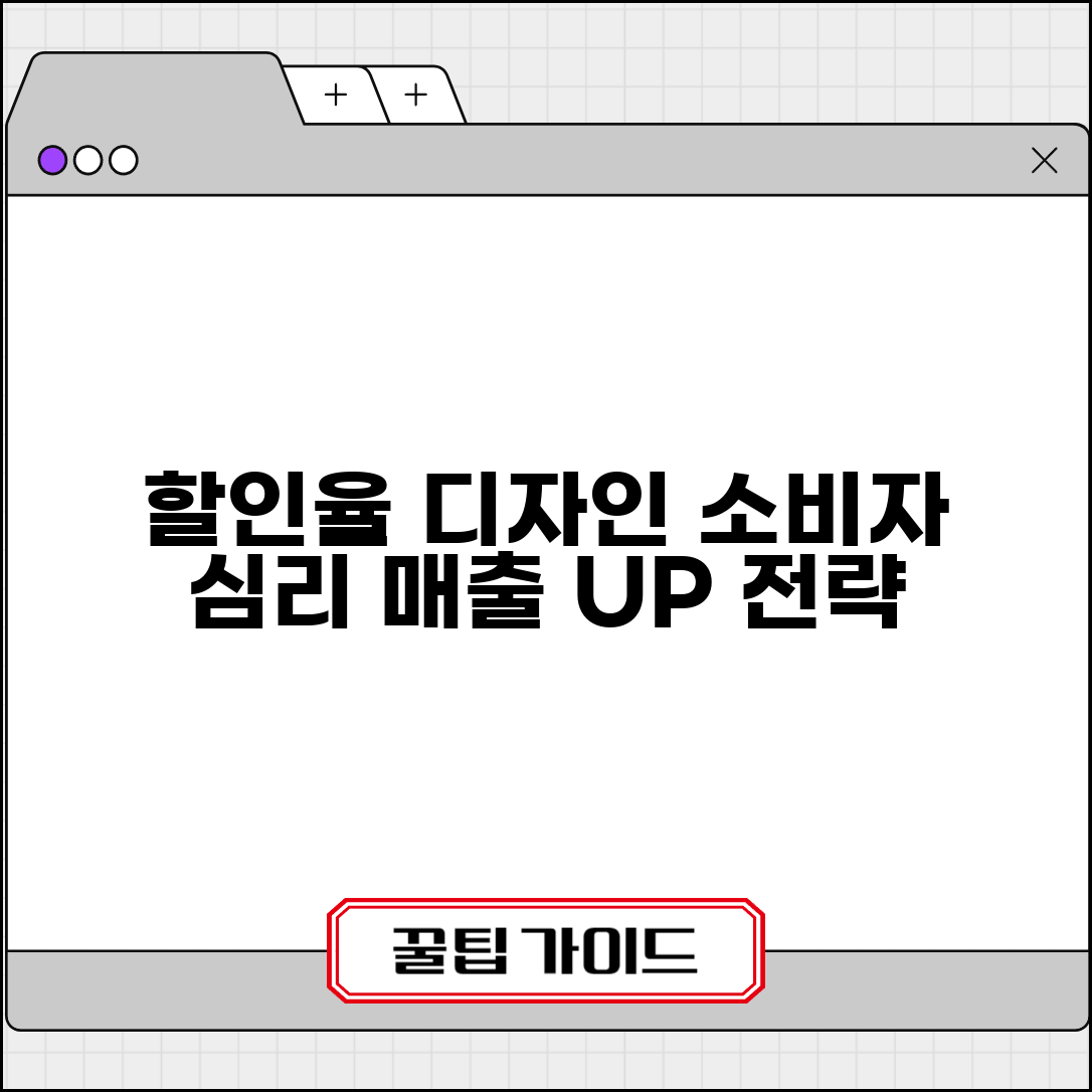 할인율 배너 디자인 전략 소비자 심리 자극 방법