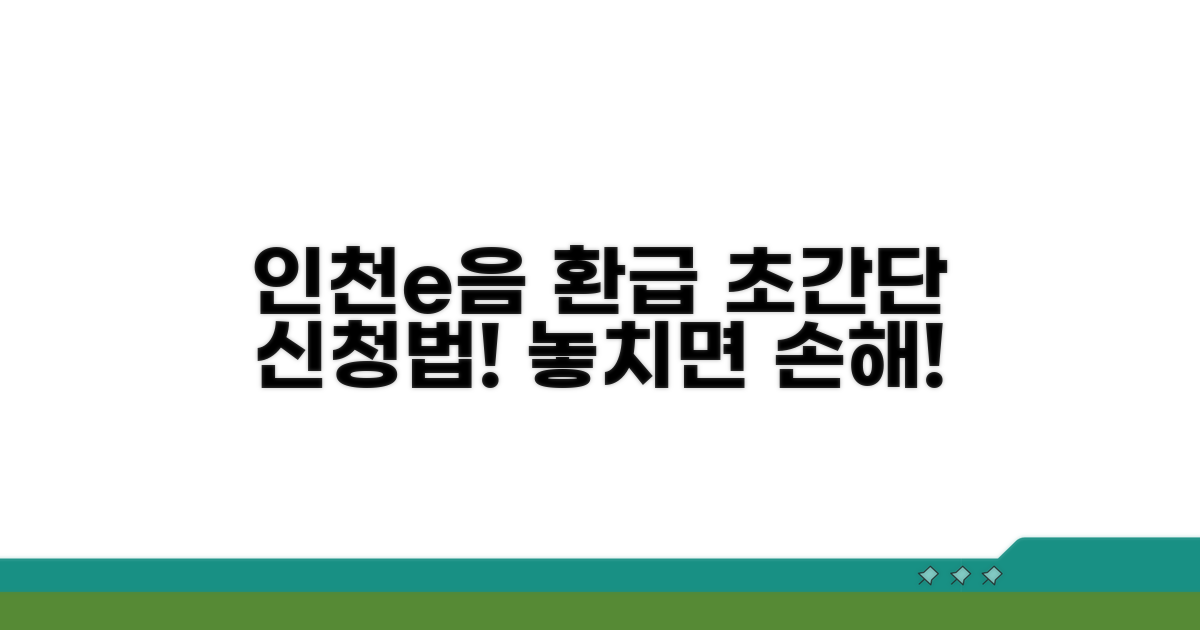 인천e음카드 환급신청 쉬운 방법