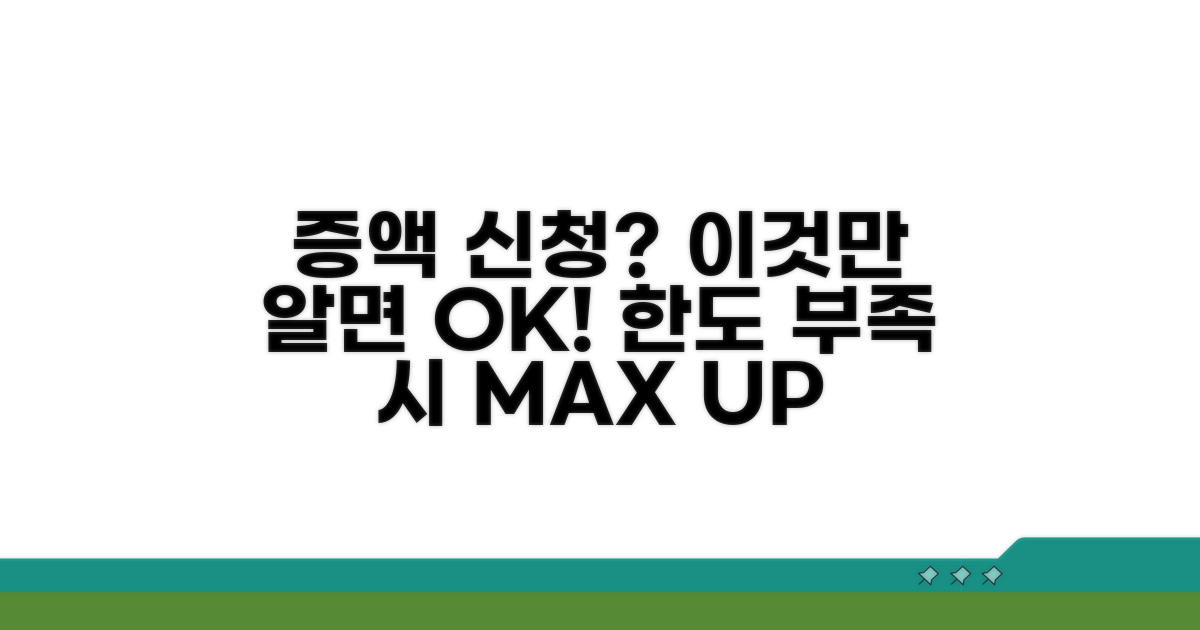 한도 부족 시 증액 신청 총정리