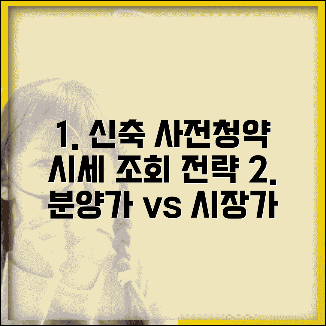 신축 아파트 사전청약 시세 조회 | 분양가와 시장가 차이 활용 전략, 똑똑하게 시세 파악하기
