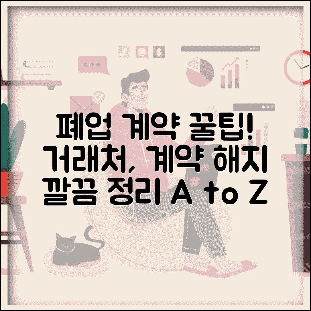 폐업 계약 정리 | 거래처 정리 | 계약 해지 통보 방법 | 절차, 서류, 주의사항 총정리