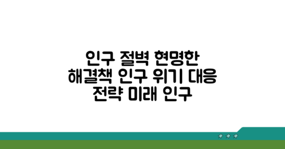 인구 문제, 슬기로운 대응 방안