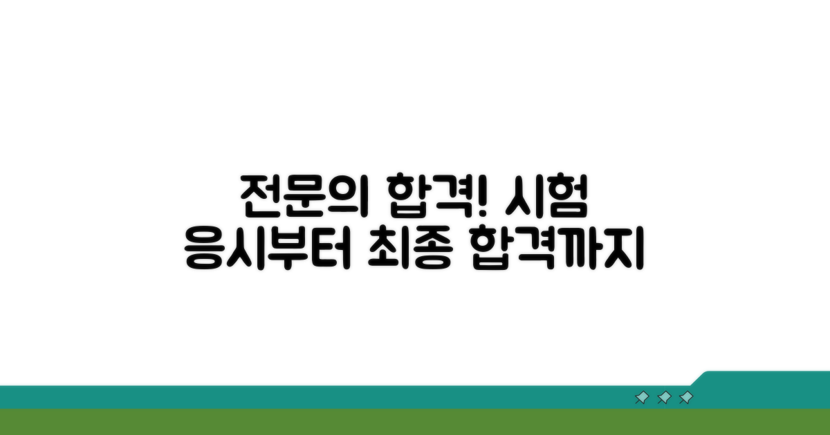 전문의 시험 응시 및 합격