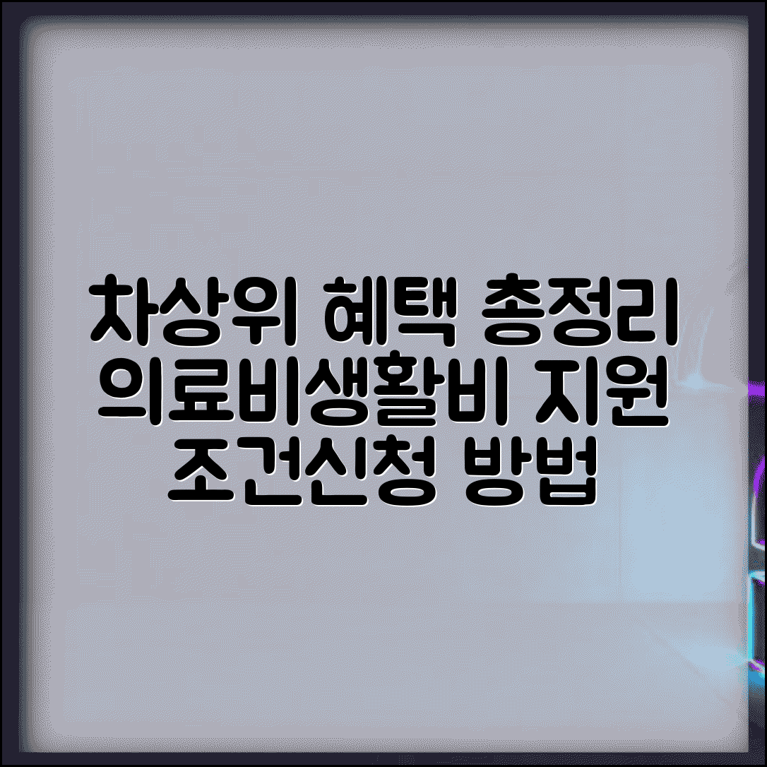 차상위 본인부담경감대상자 혜택 | 의료비 지원, 생활 보조금 조건 및 신청 방법 총정리