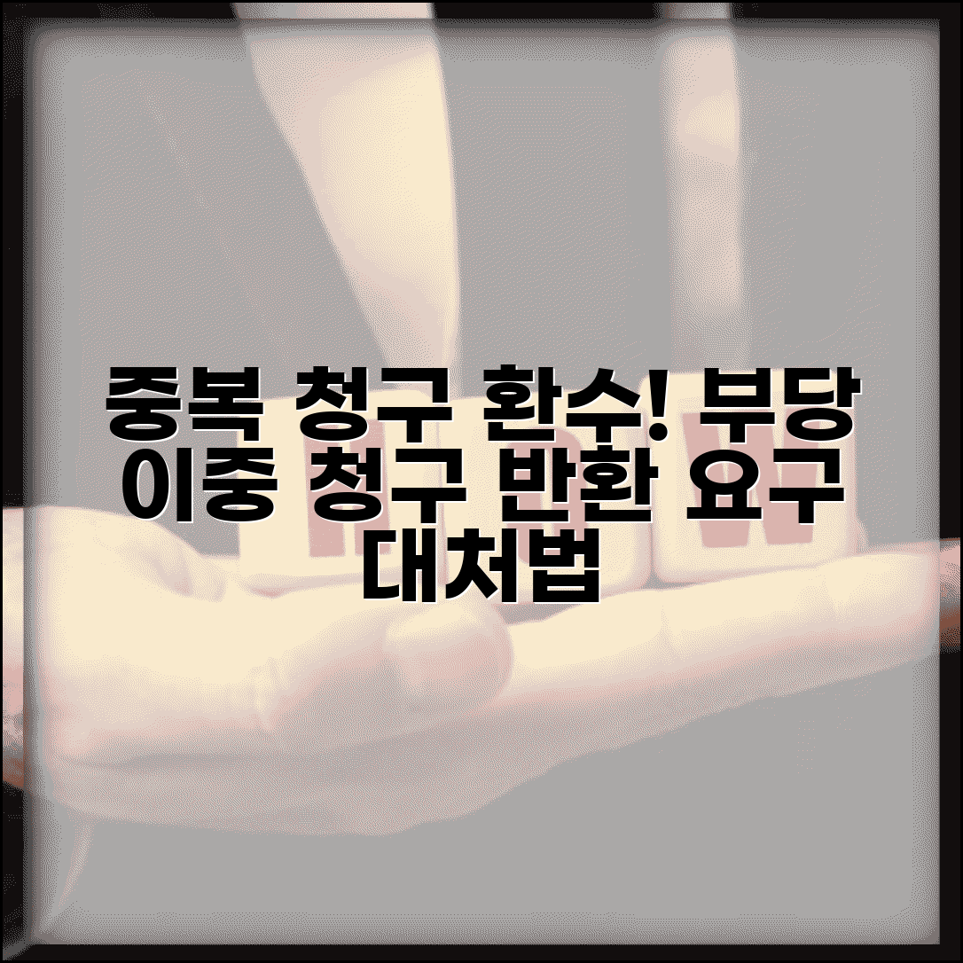 중복 청구 보험금 환수 | 부당 이중 청구 적발 시 반환 요구 절차 및 대처법