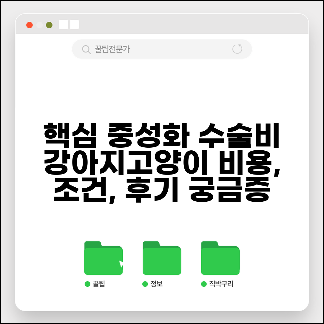 동물병원 중성화 수술비 | 강아지 고양이 중성화 비용, 조건, 후기 총정리
