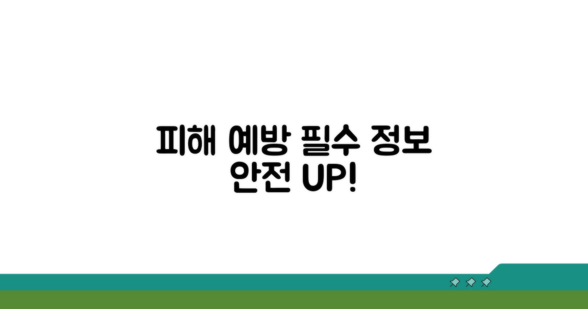 피해 예방을 위한 필수 정보