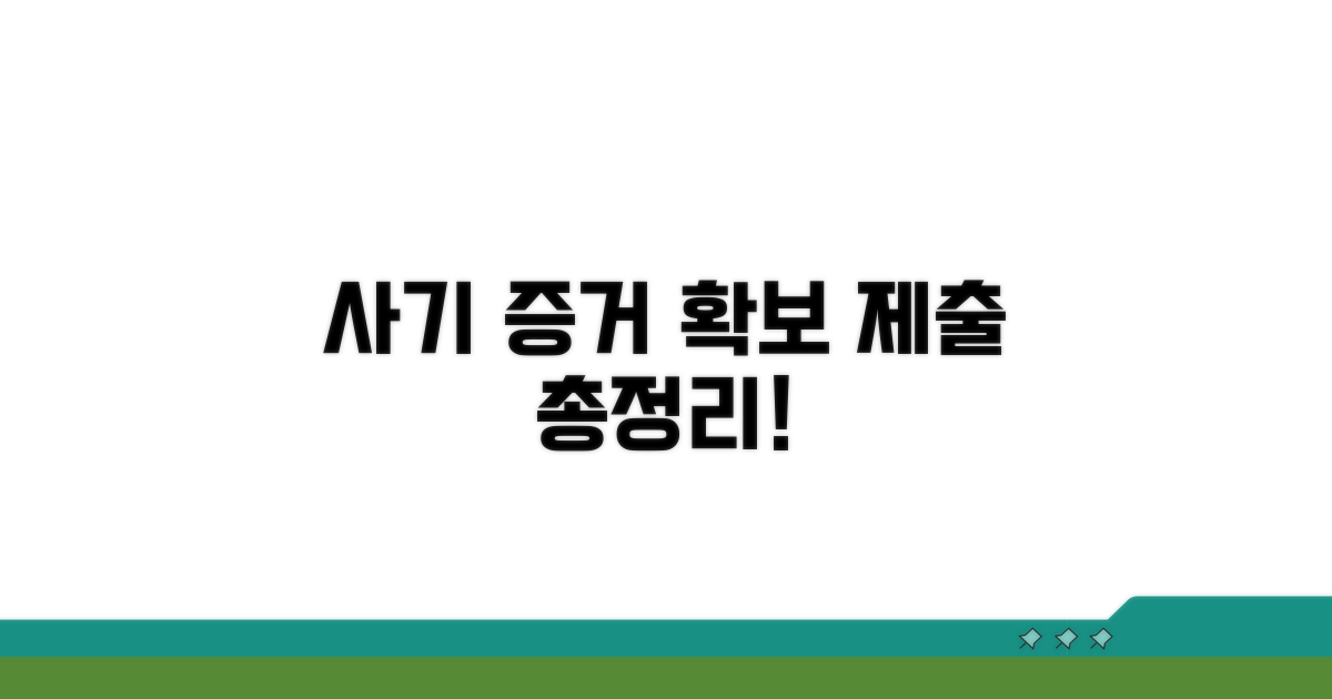 사기 피해 증거 수집과 제출