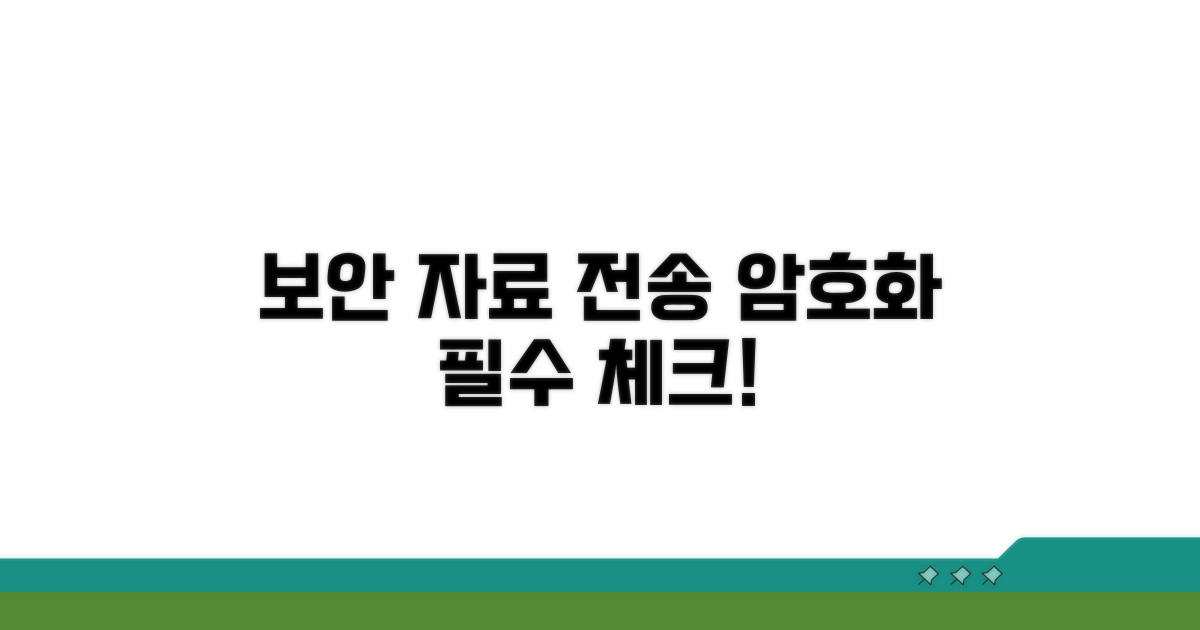 보안 자료전송 암호화 필수 점검