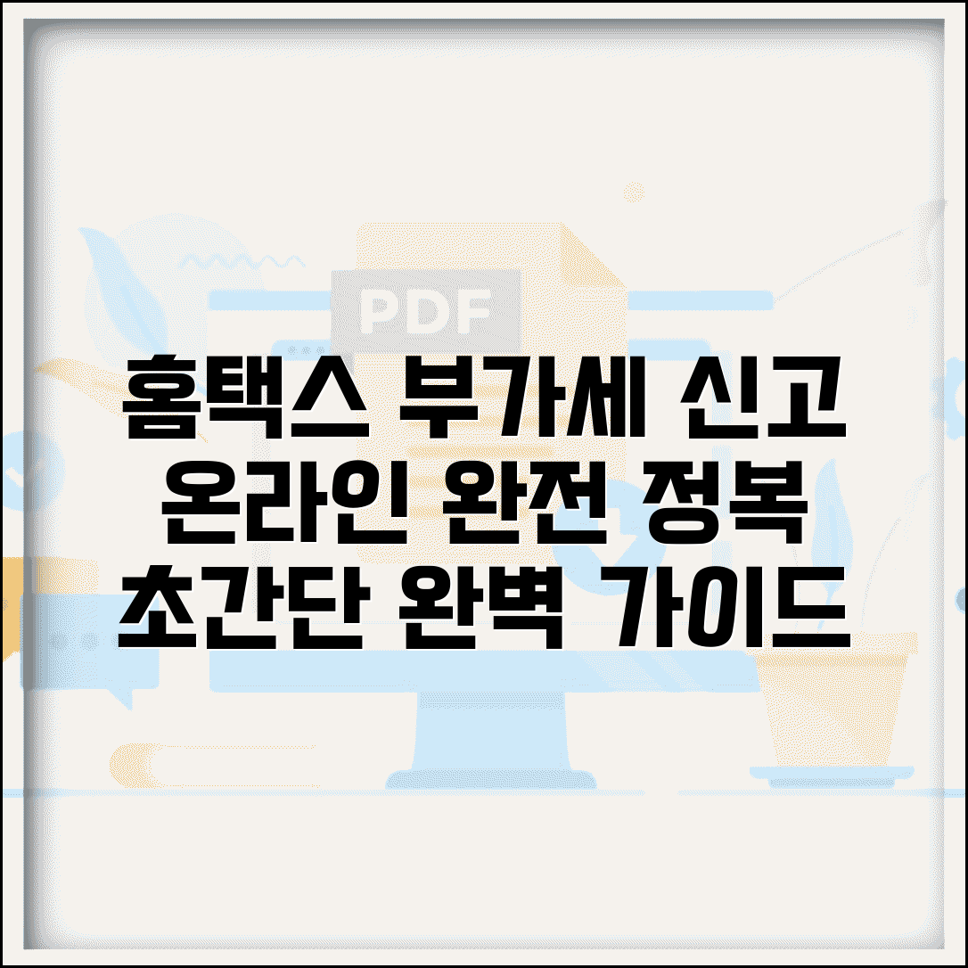 국세청홈택스부가세신고 온라인 방법 | 홈택스 부가세 신고 완벽 이용법