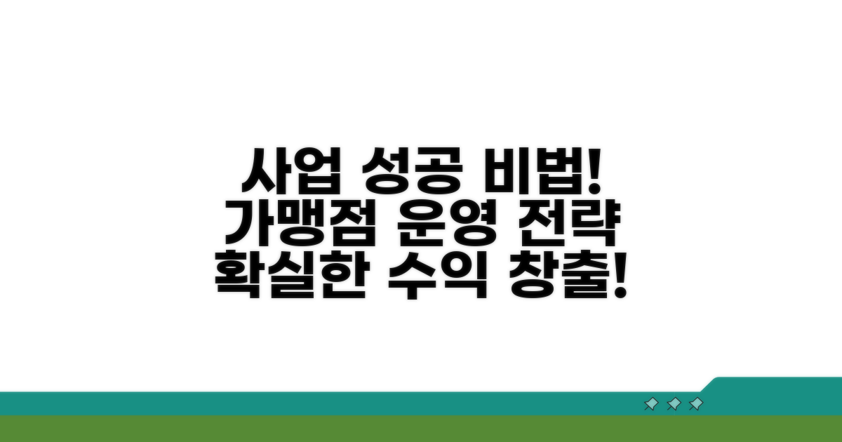 성공적인 가맹점 운영 전략
