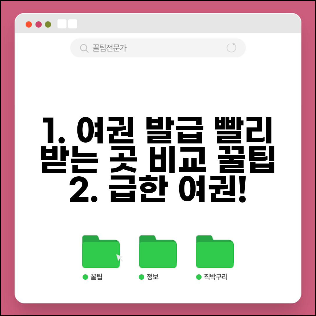 여권 발급 기간 빠른곳 지역별 비교 | 급한 상황 대처법