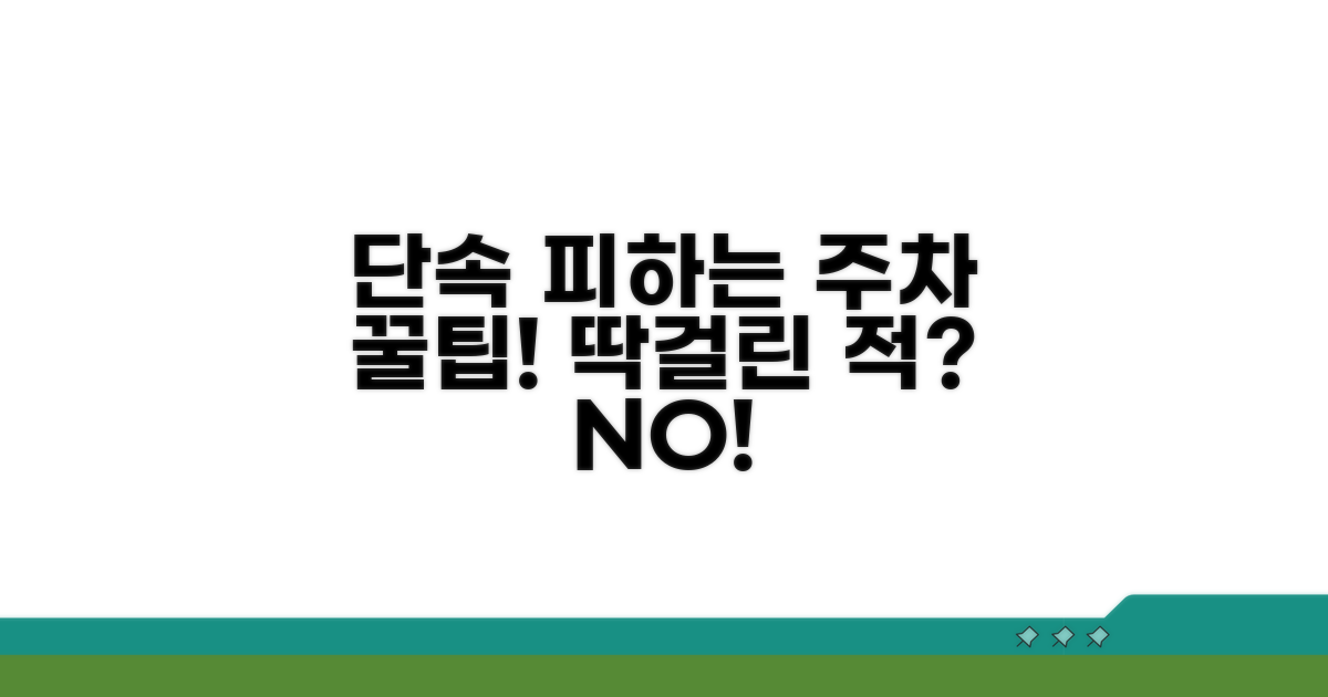 단속 피하는 주차 꿀팁