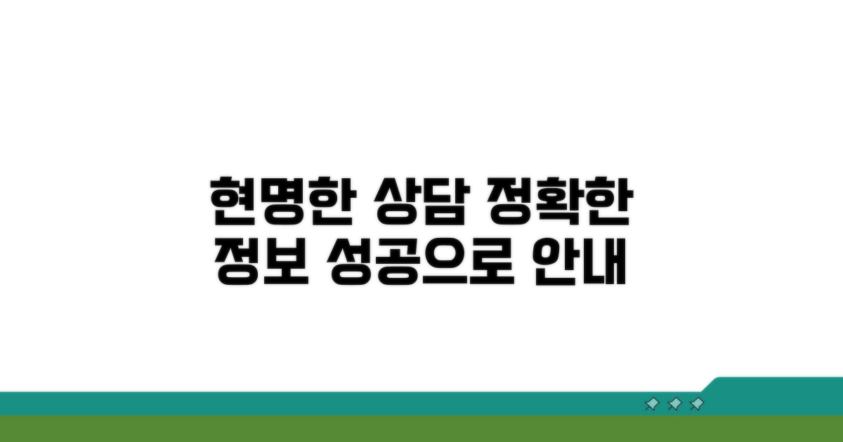 정확한 정보로 현명한 상담