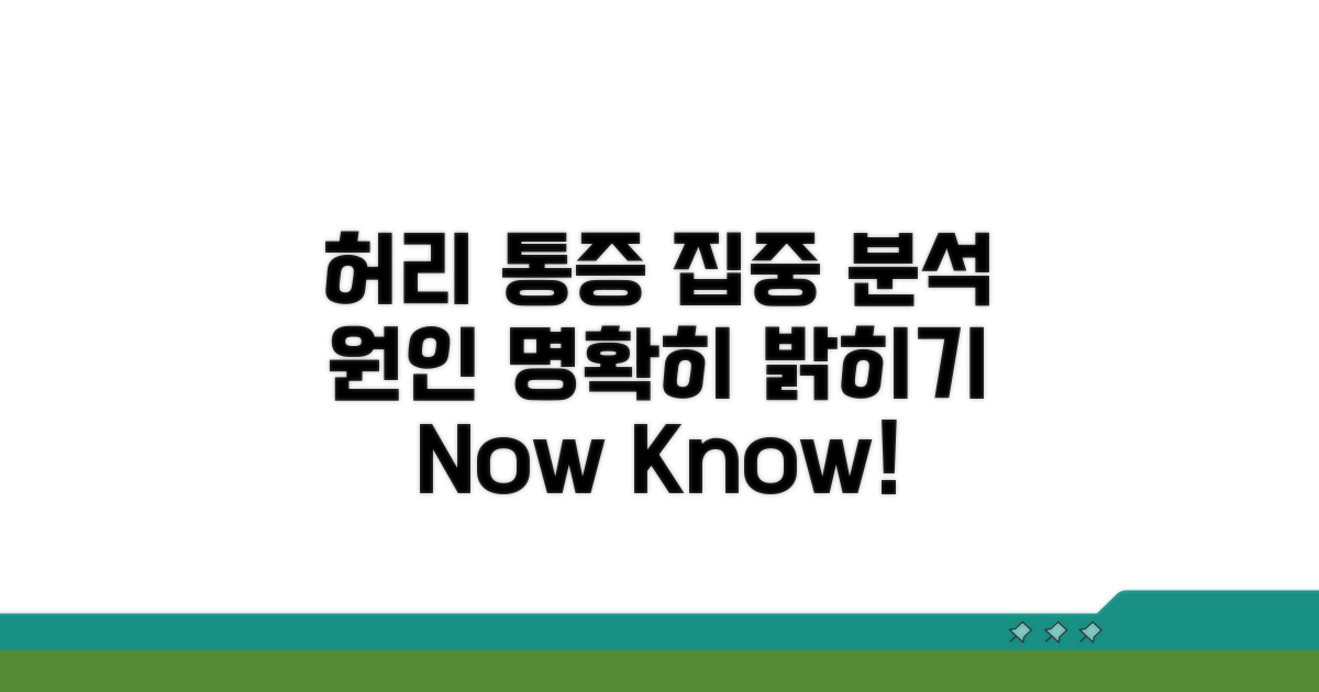 허리 중앙 통증 원인 분석