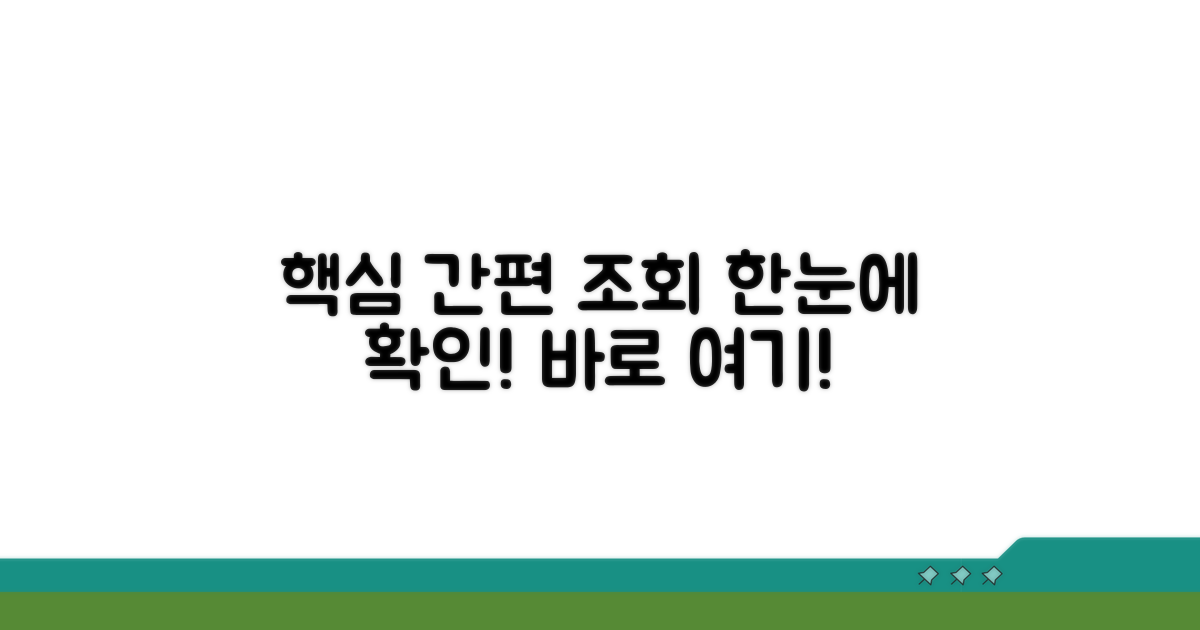 간편 조회 방법과 절차 안내