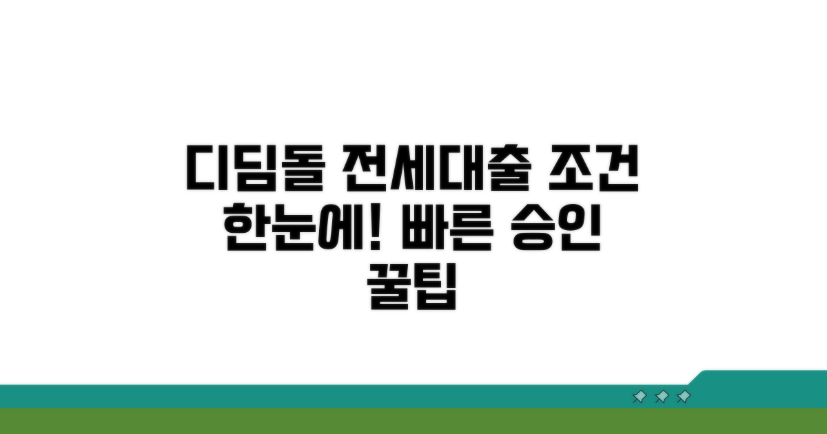 디딤돌 전세대출 조건 한눈에